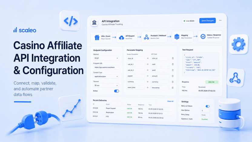 Casino Affiliate API Integration — What Operators Actually Need to Configure by Scaleo