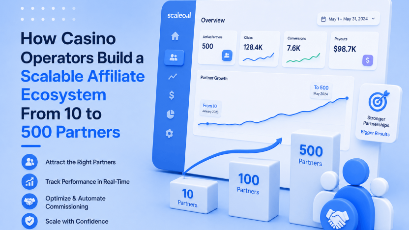 How Casino Operators Build a Scalable Affiliate Ecosystem From 10 to 500 Partners by Scaleo