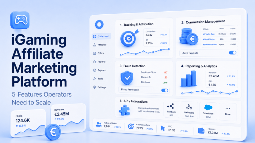 iGaming Affiliate Marketing Platform: 5 Features Operators Need to Scale by Scaleo