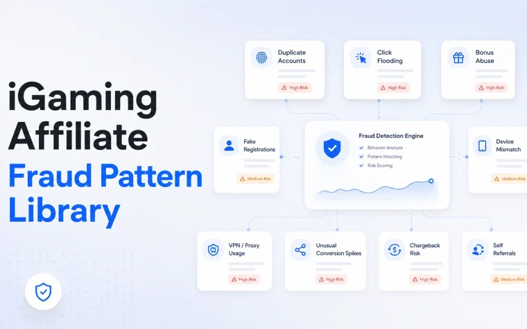 iGaming Affiliate Fraud Pattern Library: Bonus Abuse, VPN Masking, Multi-Accounting, and Click Fraud, With Detection Logic